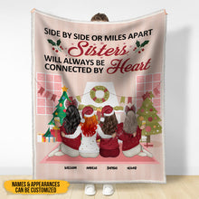 Personalized Custom Fleece Blanket Christmas Gift For Siblings And Best Friends Custom Flannel Blacket