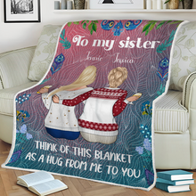 Think Of This Blanket As A Hug From Me To You - Personalized Blanket - Gifts For Best Friends