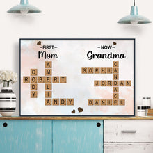 Custom Crossword Canvas Family Name - Personalized Customized Canvas - Gift For Family Members