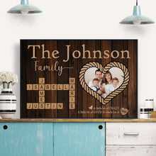 Custom Photo Family A Little Bit Of Crazy - Personalized Customized Canvas - Gift For Family Members