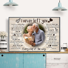 Never Left You - Personalized Customized Canvas - Gift For Mother, Family