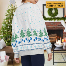 Meowy Catmas Human Servant - Ugly Sweater - Lovely Cat Christmas Gifts For Cat Lovers Personalized Custom Ugly Sweatershirt