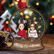 Merry Friendsmas - Friendsmas Ornament - Christmas Gifts For Besties Personalized Custom Acrylic Ornament
