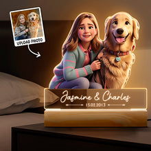 Custom Photo Cartoon Style - Customized Personalized 3D LED Light - Gift For Couple, Family