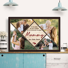 Custom Photo Square, Mommy Collage Gifts - Personalized Customized Canvas - Gifts For Mommy
