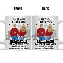 I Love You And Your Butt Too - Customized Personalized Mug - Christmas Gift For Couples, Lovers, Husband Wife