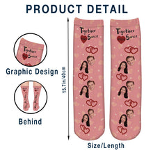 Personalized Socks - Together Since - Gift For Couple Lover - Valentine's Day Gift