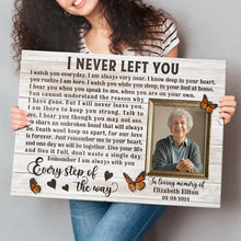 Every Step Of The Way - Personalized Customized Canvas - Memorial Gift For Family Members