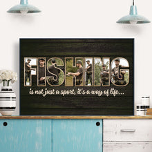 Fishing Photo Canvas - Personalized Customized Canvas - Gift For Fishermen, Dad