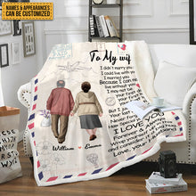 Love You Forever & Always Wrap Yourself Up In This Blanket  - Old Couple - Personalized Blanket