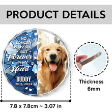 Custom Photo Memorial Pet Loss - Customized Glass Ornament - Memorial Gift For Pet Loss