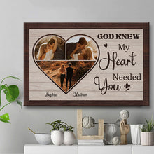 My Heart Needed You - Canvas Memorial Canvas, Wedding Gifts Personalized Custom Framed Canvas Wall Art