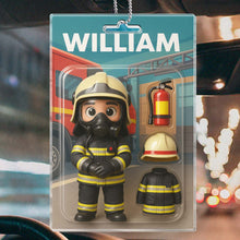 Custom Photo Action Figure Packaging Toy Box Style - Personalized Customized Acrylic Car Ornament - Gift For Family Members, Friends, Siblings