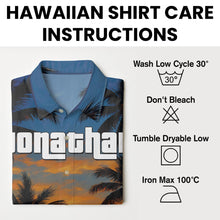 Custom Photo Sunset Tropical  - Personalized Customized Hawaiian Shirt - Gift For Family Members, Best Friends