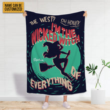 Witch The West Oh Honey Custom Blanket, Halloween, Witch Gift, Witchcraft, Personalized Custom Blanket