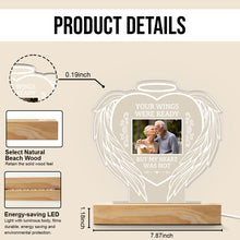 Custom Photo Although You Cannot See Us We Are Always With You - Customized Personalized 3D LED Light - Valentine's Day Gift For Family Members