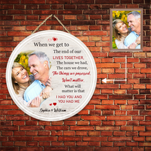 Custom Photo Couple Husband Wife - Custom Door Sign Gift For Couple - Wedding Valentine's Day Gift For Husband Wife