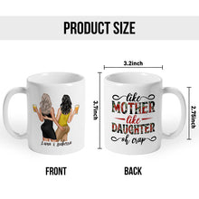 Personalized Custom Ceramic Mug - Like Mother Like Daughter Leopard  -  Gift For Mother, Mom