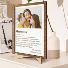 Custom Photo Personalized Customized 2-Layered Wooden Plaque - Gift For Family Husband Wife Couple Sister Bestie