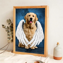 Deceased Pet Portrait From Photo - Personalized Customized Canvas - Gift For Pet Loss