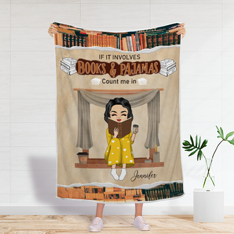 Personalized Custom Fleece Flannel Blanket Gifts For Book Lovers