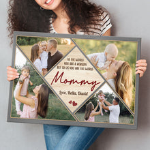 Custom Photo Square, Mommy Collage Gifts - Personalized Customized Canvas - Gifts For Mommy
