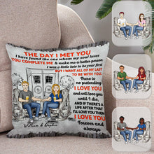 The Day I Meet You - Personality Customized Pillow - Gift For Couple - Valentine's Day Gift For Husband Wife