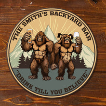 Drink Till You Believe - Custom Backyard Bar Door Sign Gift For Friend