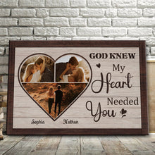 My Heart Needed You - Canvas Memorial Canvas, Wedding Gifts Personalized Custom Framed Canvas Wall Art