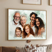 Custom Combine Loved One From Different Photos - Personalized Customized Canvas - Gift For Family Members