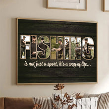 Fishing Photo Canvas - Personalized Customized Canvas - Gift For Fishermen, Dad