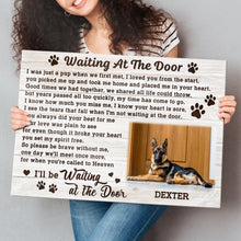 Waiting At The Door - Personalized Customized Canvas - Gift For Pet Lovers, Dog Lovers, Cat Lovers