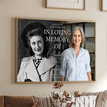 Custom Photo Always In Our Thoughts - Personalized Customized Canvas - Memorial Gift For Family Members