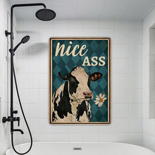 Personalized Custom Metal Sign Funny Biting the Daisies Bathroom Farmhouse Metal Sign For Restroom