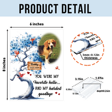 Custom Pet Photo - Memorial Customized Personality Acrylic Plaque - Gift For Pet Lover