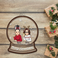 Merry Friendsmas - Friendsmas Ornament - Christmas Gifts For Besties Personalized Custom Acrylic Ornament