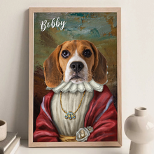 Custom Photo Funny Pet Portrait  - Personalized Customized Canvas - Gift For Pet Lovers