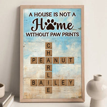 Crosword Pet Name Canvas Wall Art - Personalized Customized Canvas - Gifts For Pet Lovers