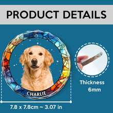 Hologram Custom Photo Ornament - Customized Personalized Glass Ornament -  Gift For Pet Lovers, Dog Lovers, Cat Lovers