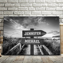 Our Names Are Recorded Next To The Ocean - Canvas Canvas, Gifts Personalized Custom Framed Canvas Wall Art