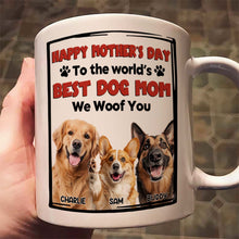 Custom Photo The World's Best Mom - Personalized Customized Mug - Gifts For Dog Lovers