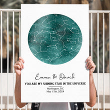Starry Map The Night We Met - Personalized Customized Canvas - Gifts For Couple, Lover