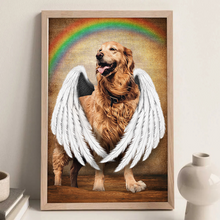 Pet Loss Portrait From Photo - Personalized Customized Canvas - Gift For Pet Loss