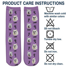 Custom Photo Lovely Pet - Pet Socks - Gifts For Pet Lovers Personalized Custom Photo Socks