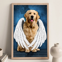 Deceased Pet Portrait From Photo - Personalized Customized Canvas - Gift For Pet Loss