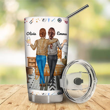 Here's To Another Year Of Us Besties Friends - Personalized Tumbler - Gift For Besties