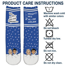 We Can Explain - Personalized Customized Socks - Gift For Couple Lover - Valentine's Day Gift