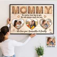 No Matter How Big We Get, We Will Always Reach For You - Personalized Customized Canvas - Mother’s Day Gift For Mom
