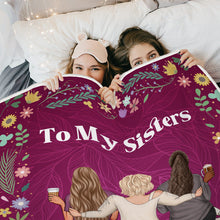 Personalized Custom Fleece Flannel Blanket Bestie Blanket - Gifts For Besties, Sisters
