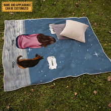 Memorial Pet Blanket - Personalized Customized Blanket - Gift For Pet Lover Dog Lover - Gift In Memory Of The Dog